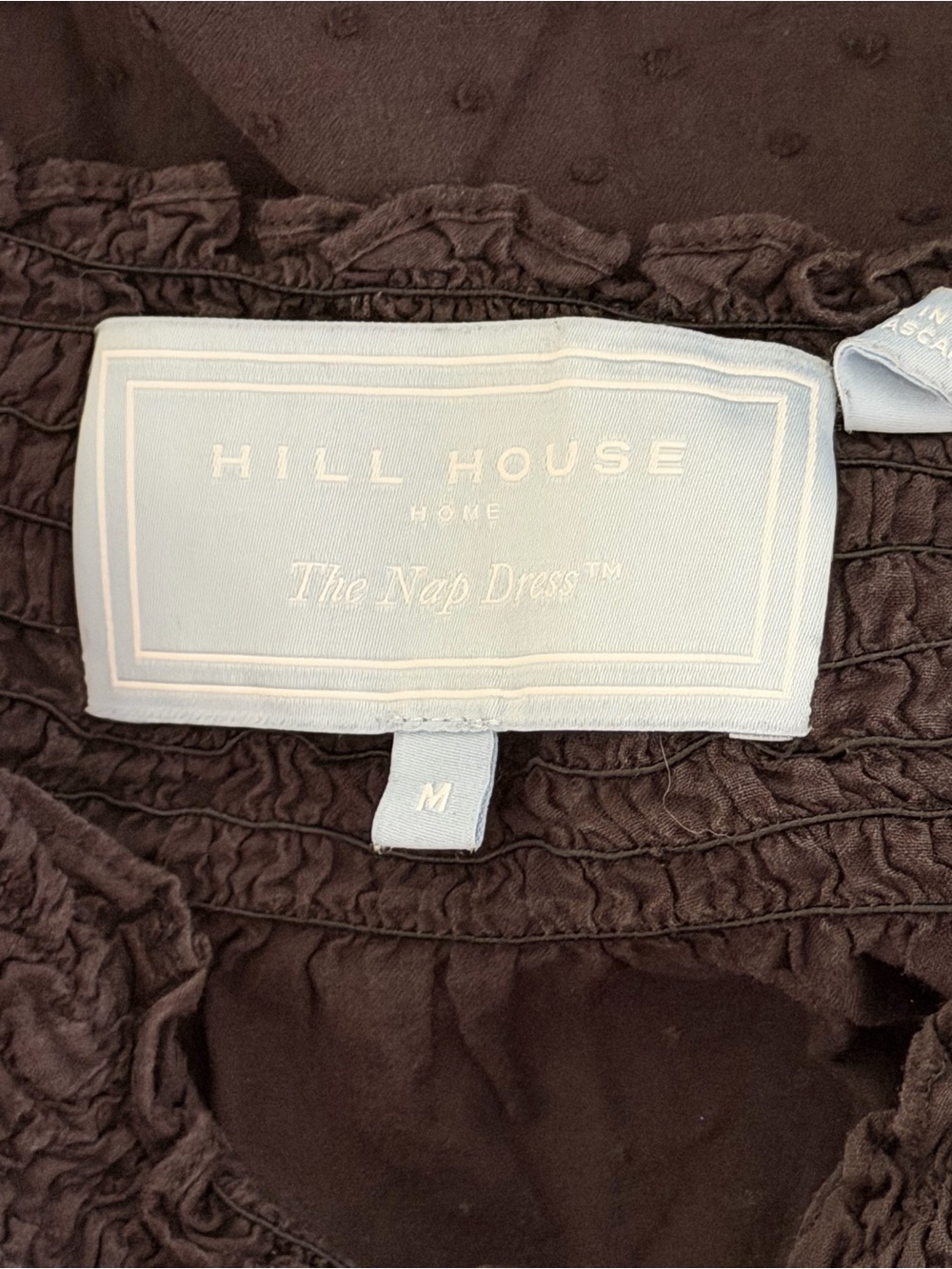 Hill House Home | The Nap Dress Black Swiss Dot Puff Sleeve Midi Dress - Size M - Picture 3 of 3